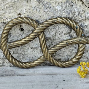 Vintage French Brass Rope Trivet