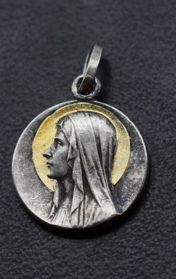 Ancienne Médaille Vierge Marie Par Escudero
