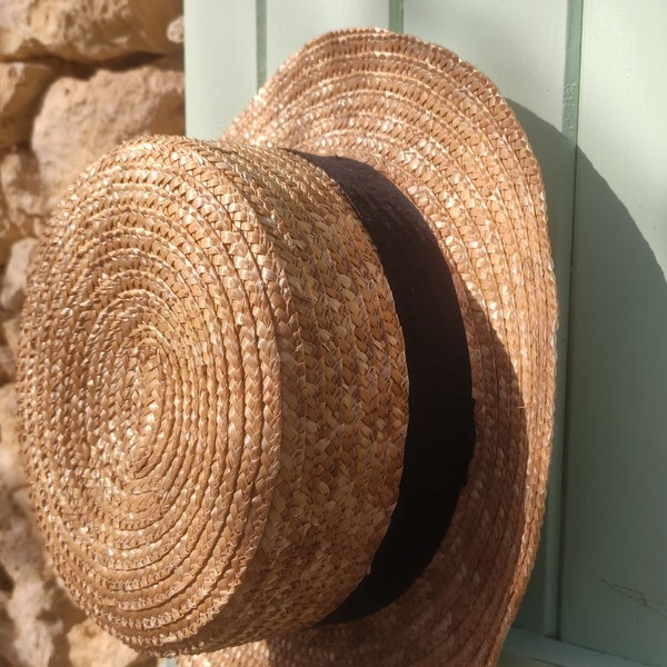 Willy's Paris straw boater hat