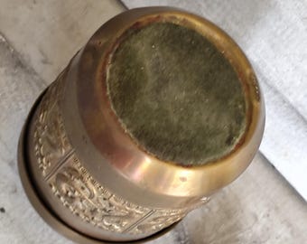 アンティーク真鍮のタバコ入れ - Etsy 日本