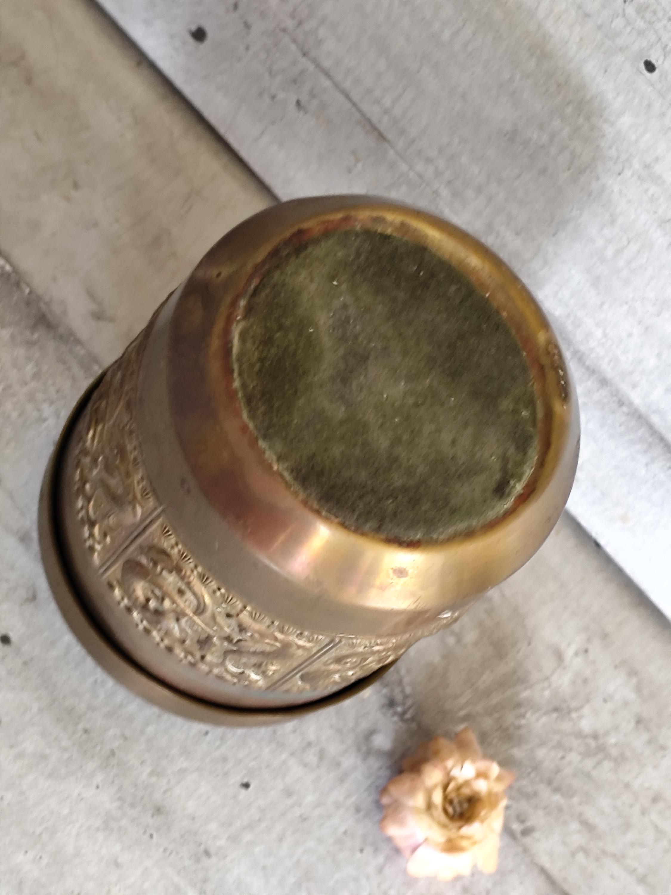 アンティーク真鍮のタバコ入れ - Etsy 日本