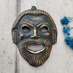 Greek tragic face mask