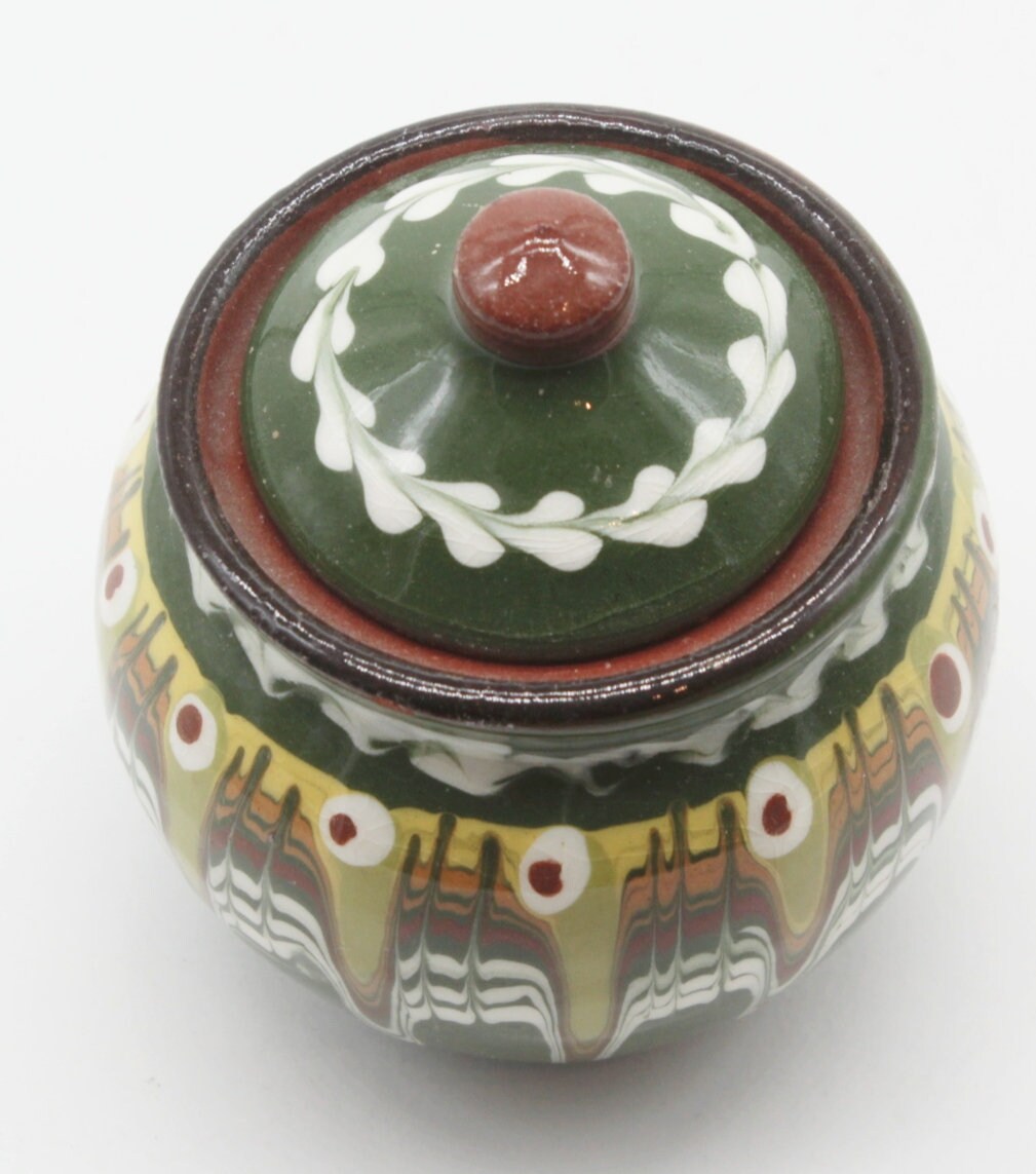 Pot en Céramique avec Couvercle