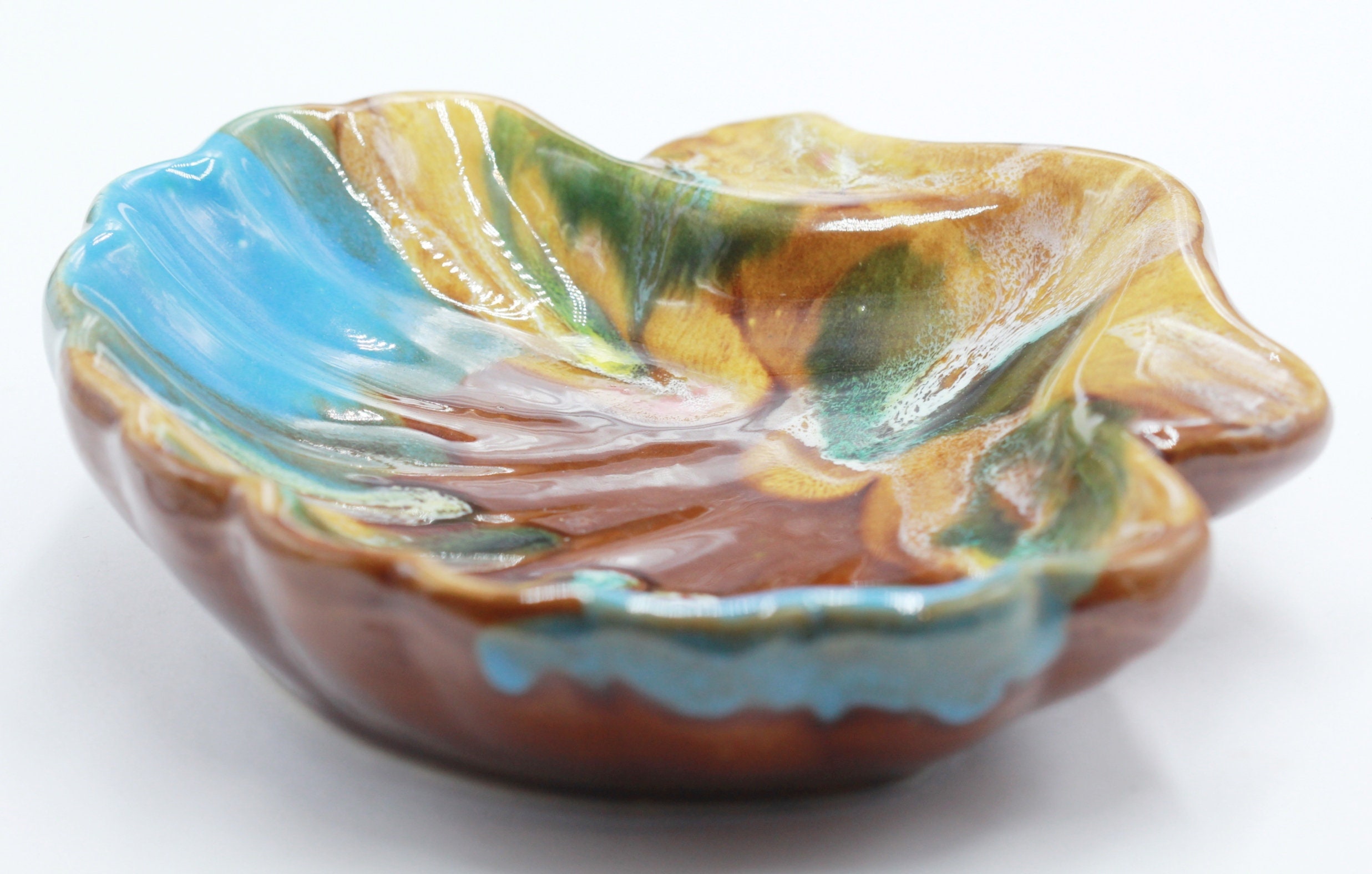 Rare Vide Poche Coquillage en Céramique Vintage Vallauris