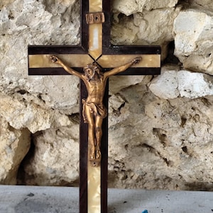 antique wall crucifix