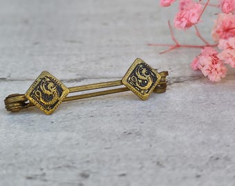 toledo damascene dragon brooch