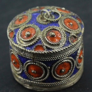 moroccan enamel jewel box