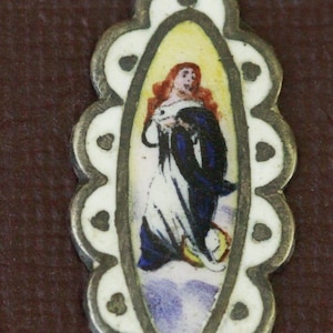 rare woman enamel medal