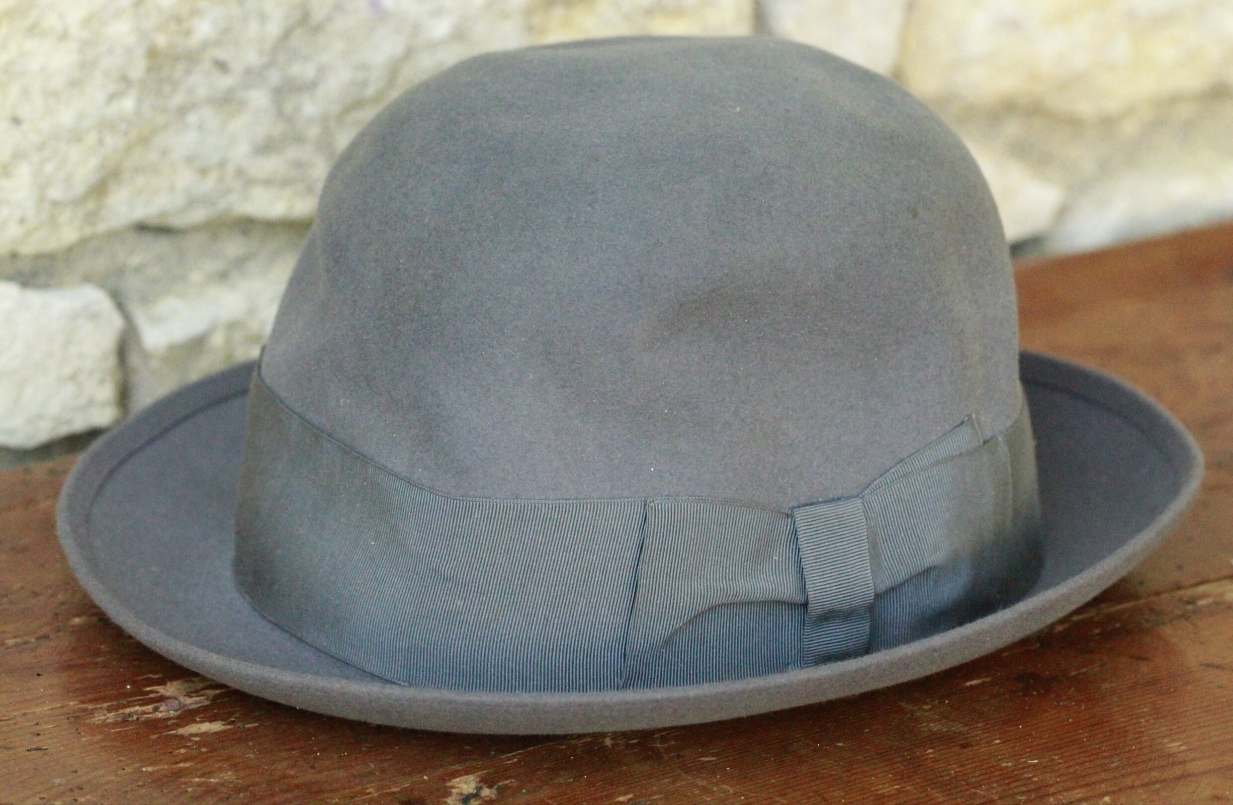 Rare Old Gray Borsalino Hat - Etsy