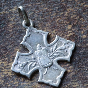Rare silver  our lady Buglose medal