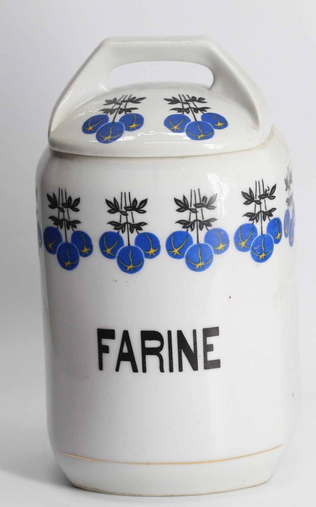 Pot à Farine en Céramique Ancien