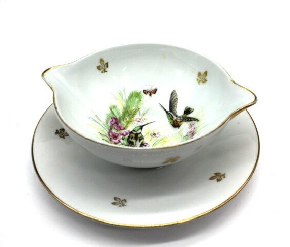 Sauciere Ancienne en Porcelaine de Limoges