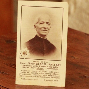rara carta reliquia di don francesco paleari