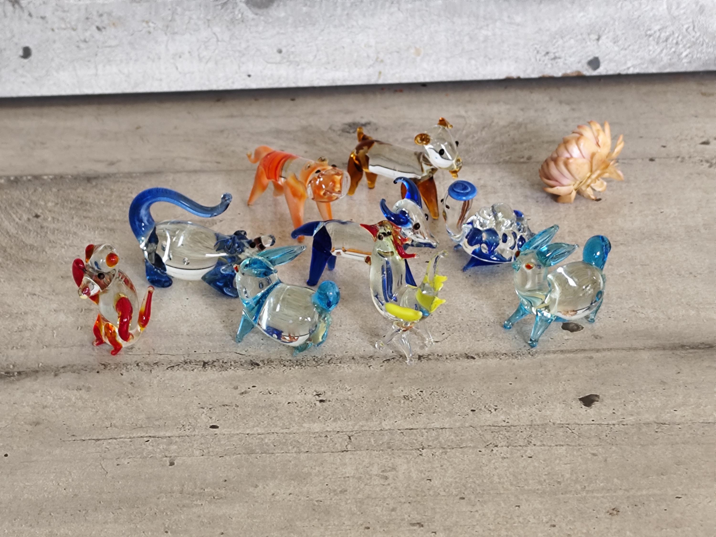 MURANO GLASS ムラノ ブルー ライオン モチーフ 装飾 デカンタ Vintage Murano Style Hand Blown Glass Animals - Etsy