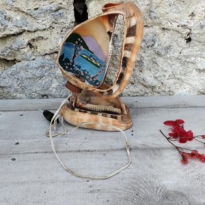 lampe coquillage vintage