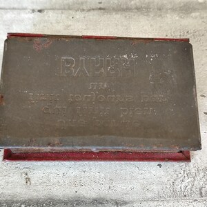Rare boîte à cartes anciennes publicitaire byrrh , décoration bistrot ancien