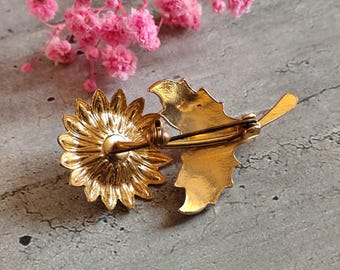 Broche Fleur En Or De Tolède Avec Pierres - Style Vintage Et élégant