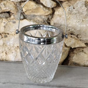Vintage glass Ice bucket