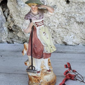 vintage woman figurine