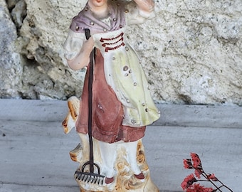 vintage woman figurine