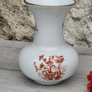 Limoges porcelain ball vase