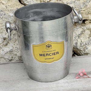Champagne bucket MERCIER / Champagne ice bucket from Mercier / Cooler / French vintage / Wine / Champagne / Made in France