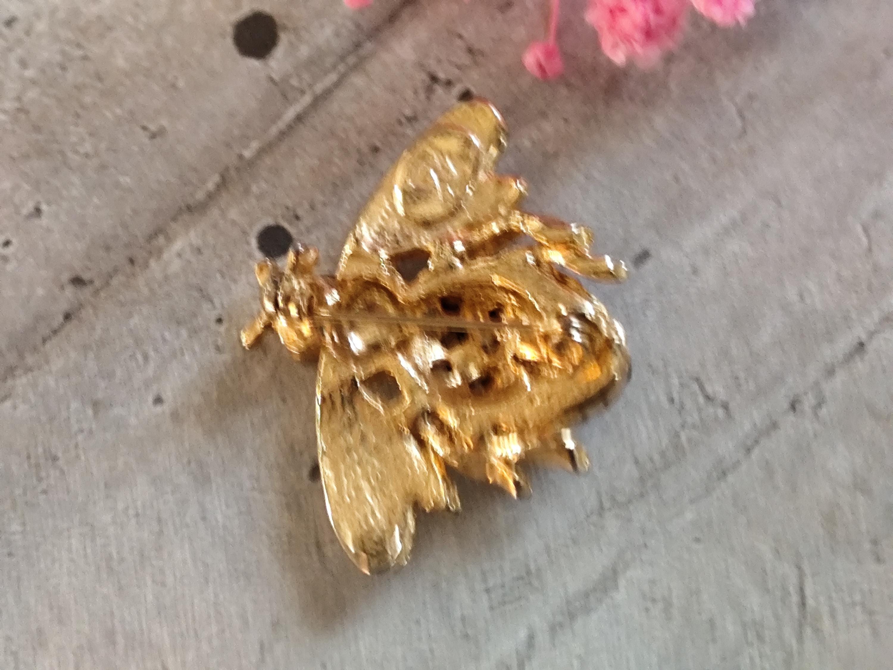 Spilla a forma di ape con cristalli a tema ape, spilla a forma di ape, con perle, color oro, Cristallo Metallo Cristallo Perla di conchiglia Metallo