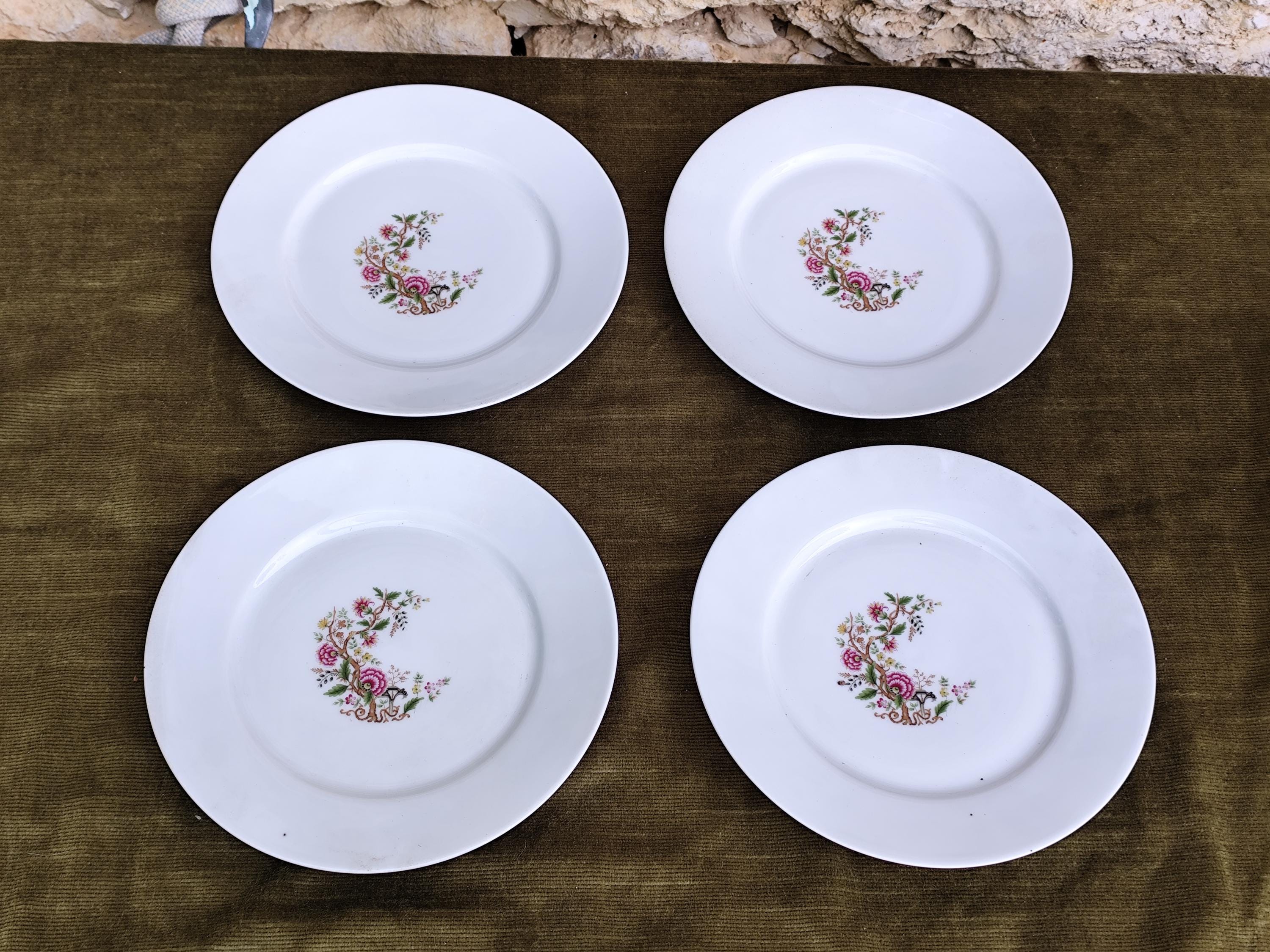 ヴィンテージのリモージュ磁器ディナープレート4枚セット - Etsy 日本