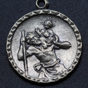 rare saint Christopher medal image 1