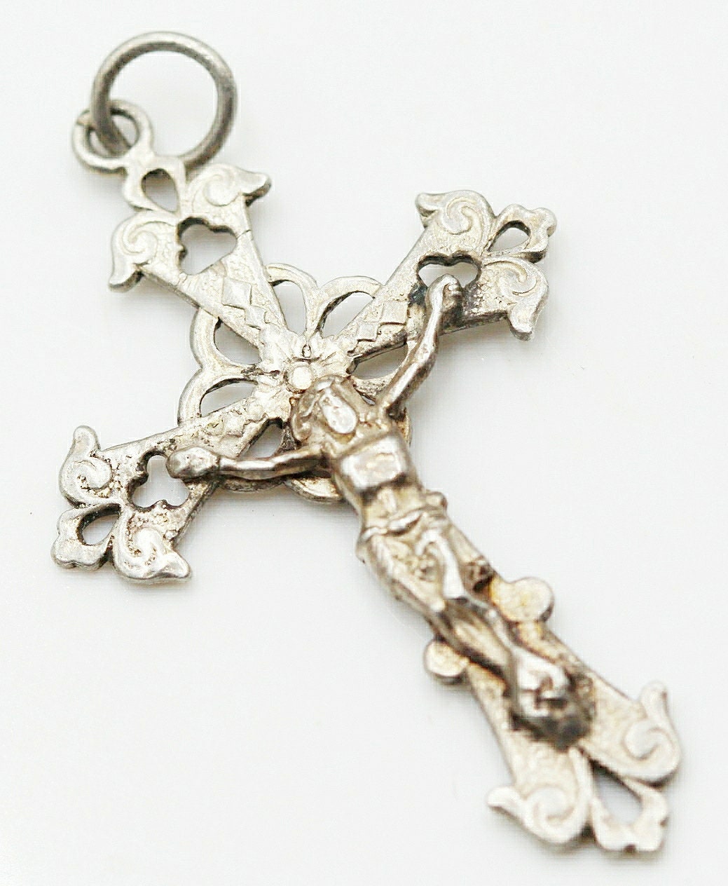Antique Croix Pectorale en Argent