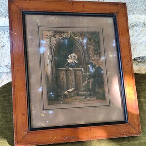 Old painting wooden frame
