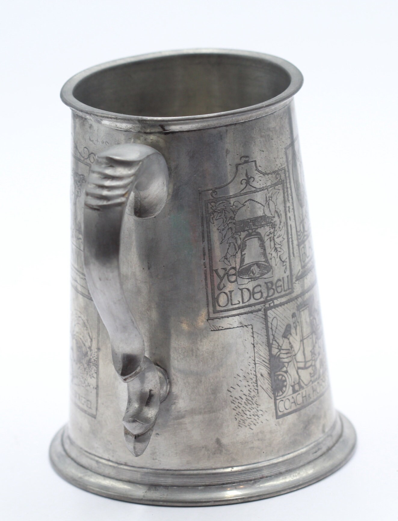 Bock à Bière en Étain Sheffield Arcadia Vintage