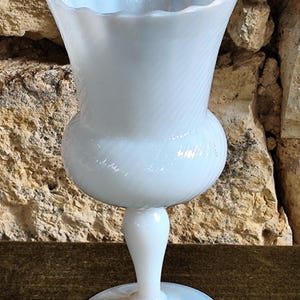 white  opaline vase
