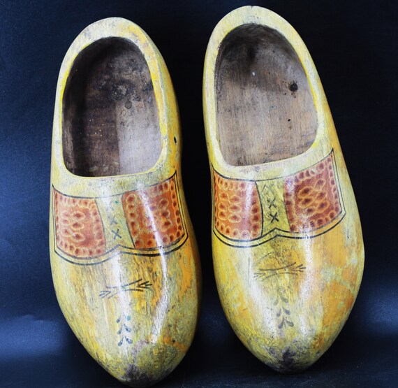 Sandales Sabots En Bois Peintes à La Main Miz Tanice Motif Grenouille - Taille 6 US, Unique