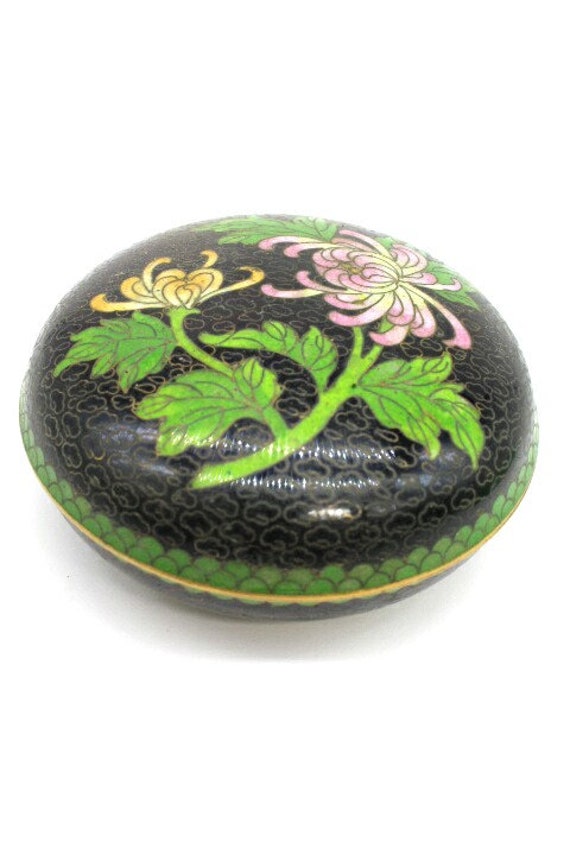 Rare Ancienne Boite Cloisonnée Chinoise