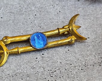 Bijoux Broche Ancienne Sainte-Thérèse De Lisieux Fix 1900 Religieux
