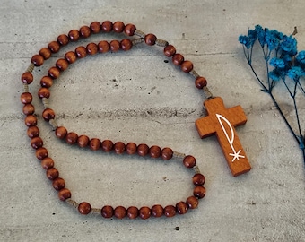 Wood rosary