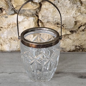 Vintage glass Ice bucket