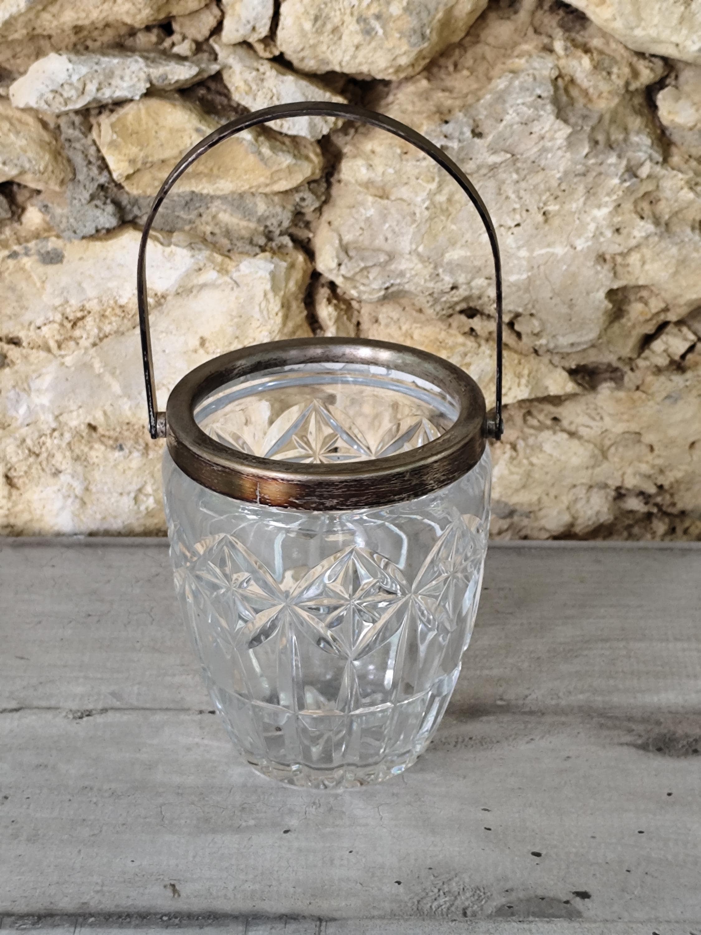 Pett seau à glace vntage En crstal tallé en damant avec - Etsy France