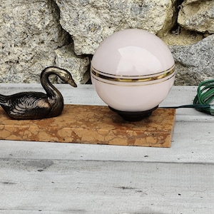 rare art deco swan lamp