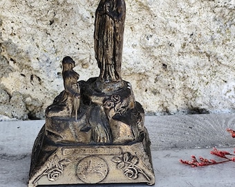 Rare Antique Small Religious Statue of the Virgin Mary in Metal - Etsy