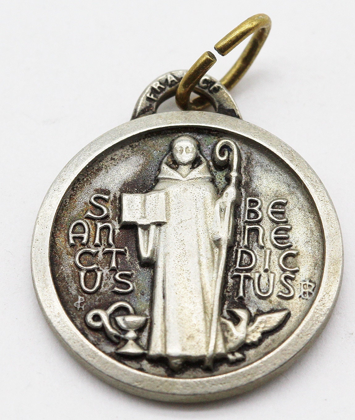 Ancienne Médaille Religieuse Saint Benoit
