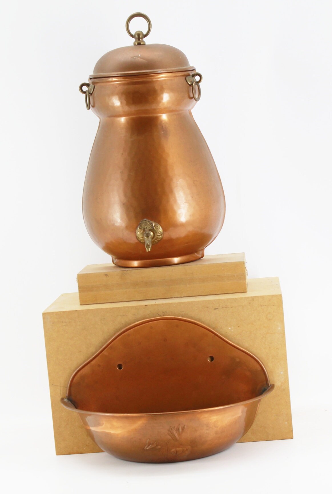 Ancienne Fontaine à Eau en Cuivre