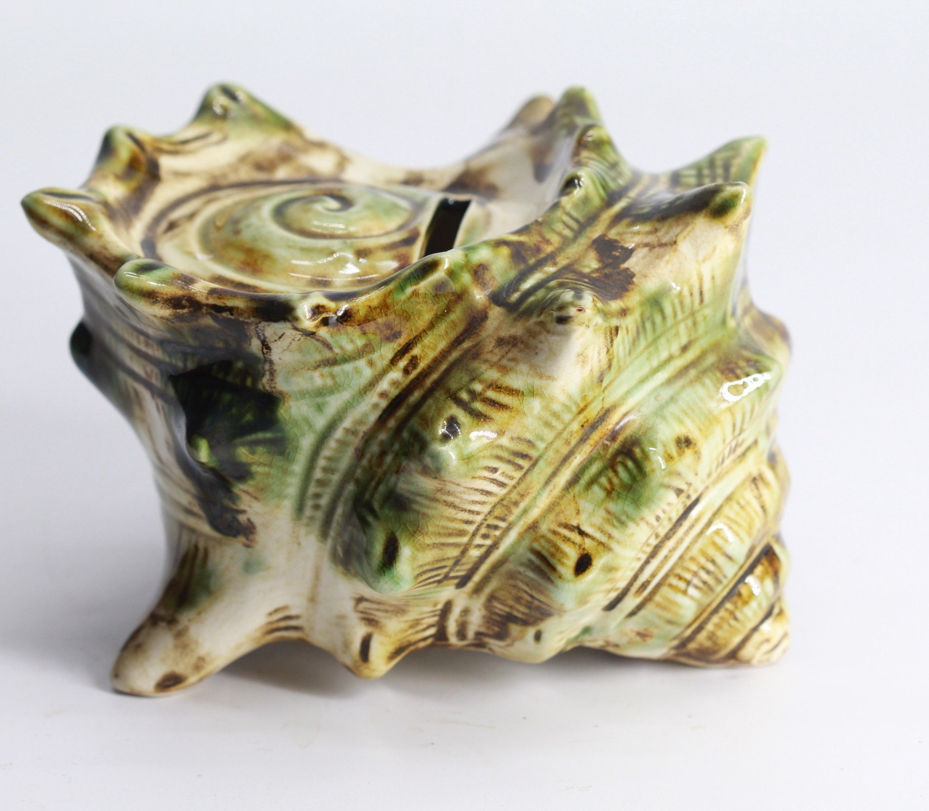 Tirelire Vintage Coquillage en Céramique