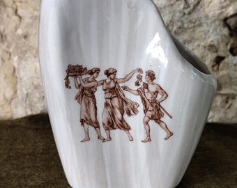 イタリア製陶器 C.A.L 花瓶 イタリア / 陶器 レトロ - Etsy 日本