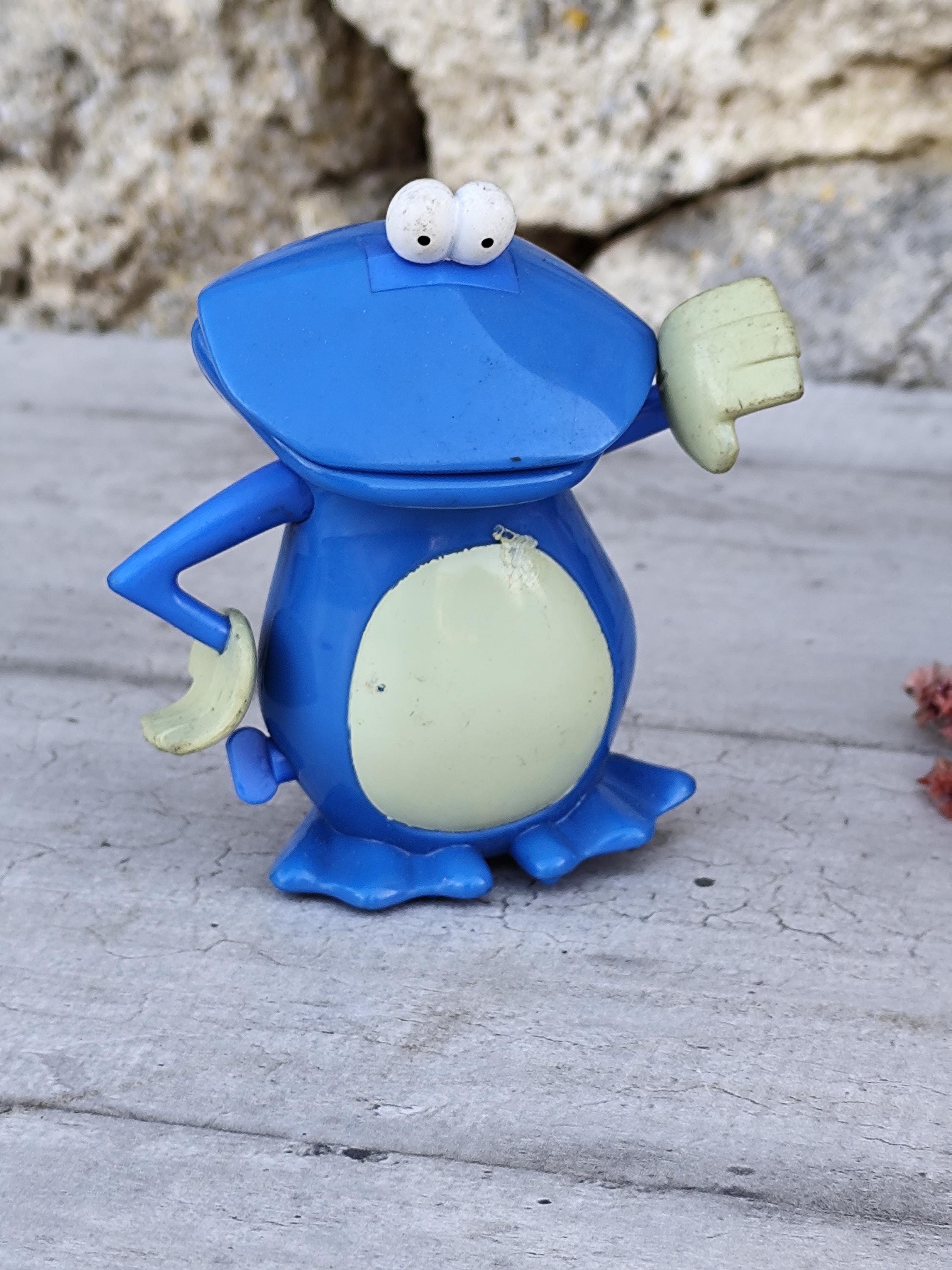 Rayman riding a plum Rayman 2 figure toy French McDonalds Ubisoft ULTRA RARE | UK