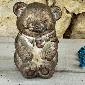 Vintage bear piggy bank