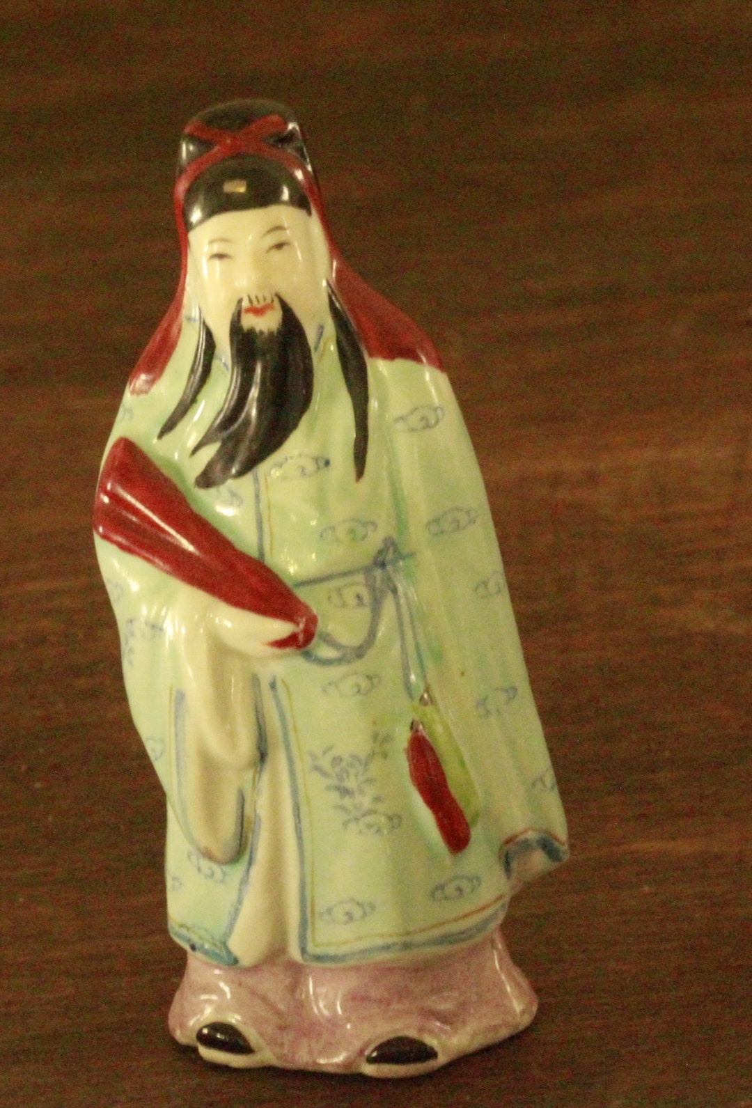 Porcelain Chinese God Statue Etsy