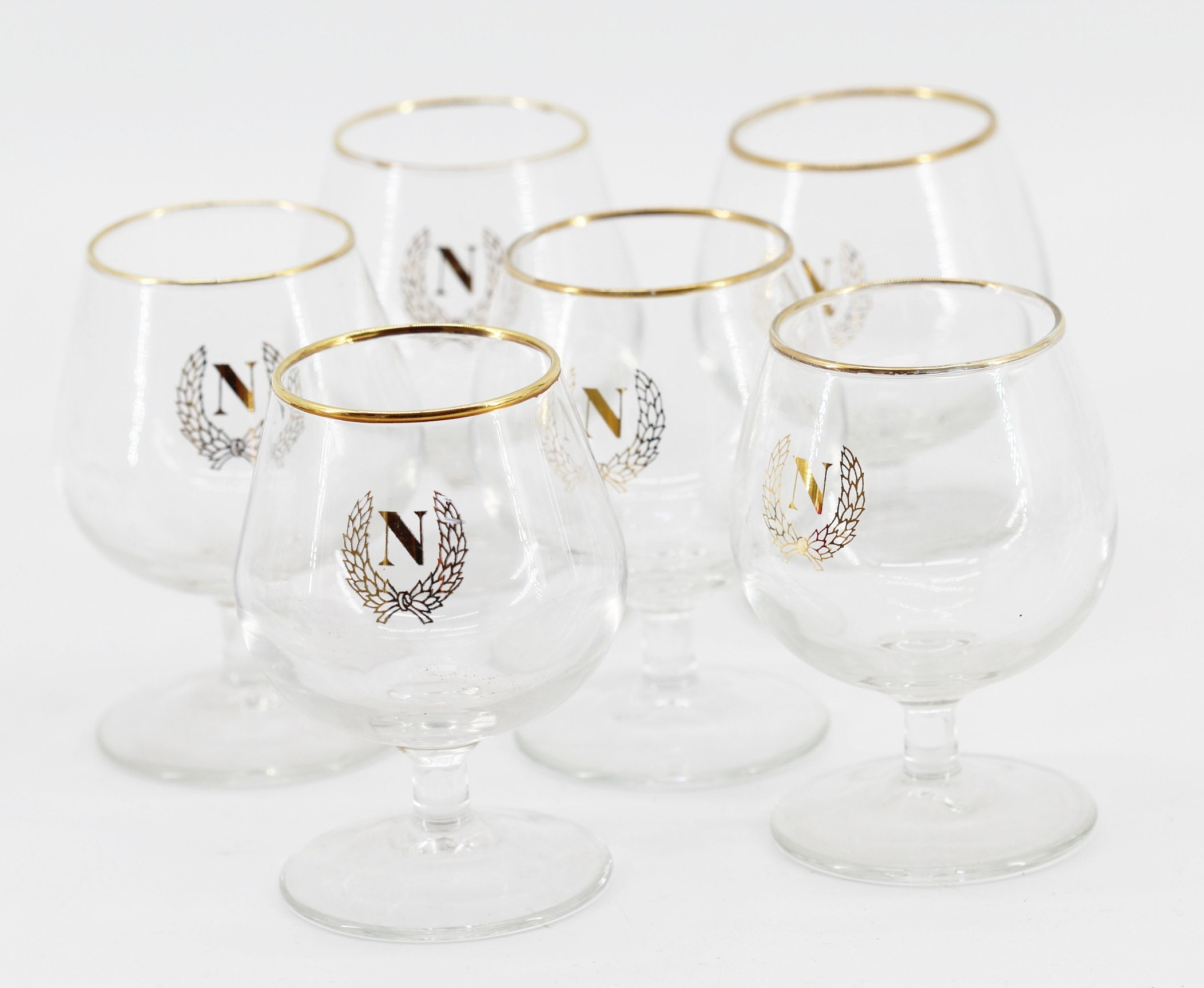 Lot de 6 Anciens Verre à Liqueur Napoleon