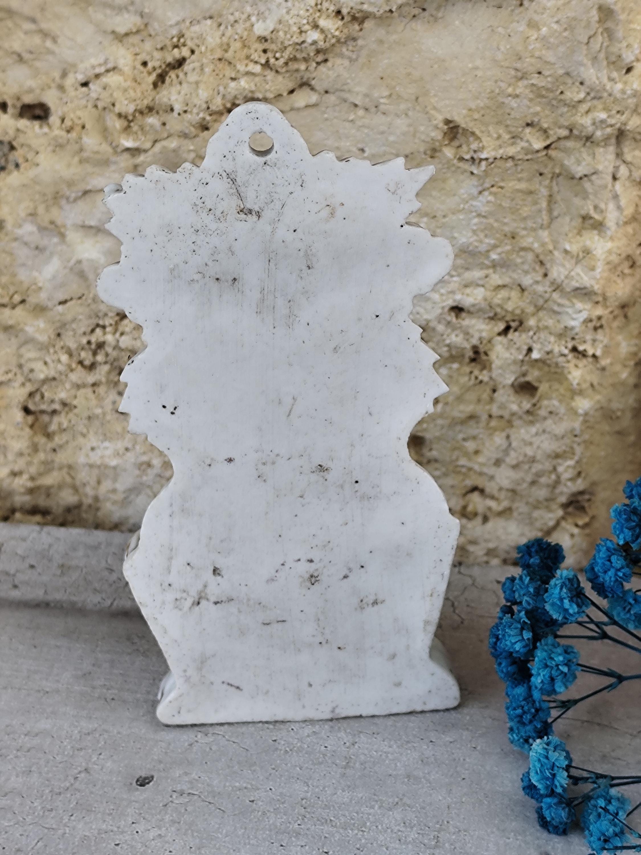 イエス・キリストの古い陶器の聖水盤 - Etsy 日本